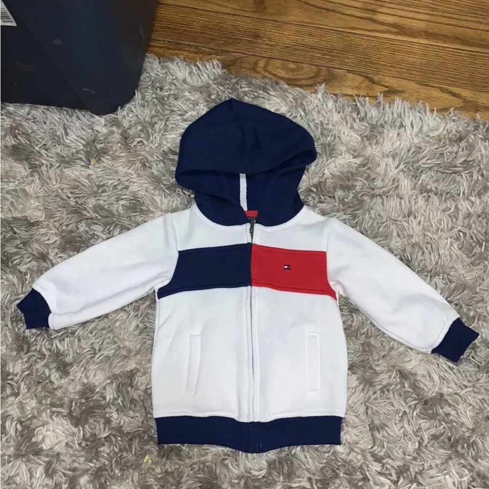 Tommy Hilfiger Baby Zip Up Hoodie Size 12 Month